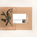 Cardinal bird silhouette in Corten steel with eco-friendly box and message card, a heartfelt and sustainable gift for nature lovers.
