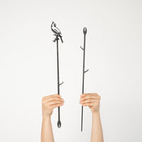 Cardinal Plant Stake - 40" - Metalbird USA