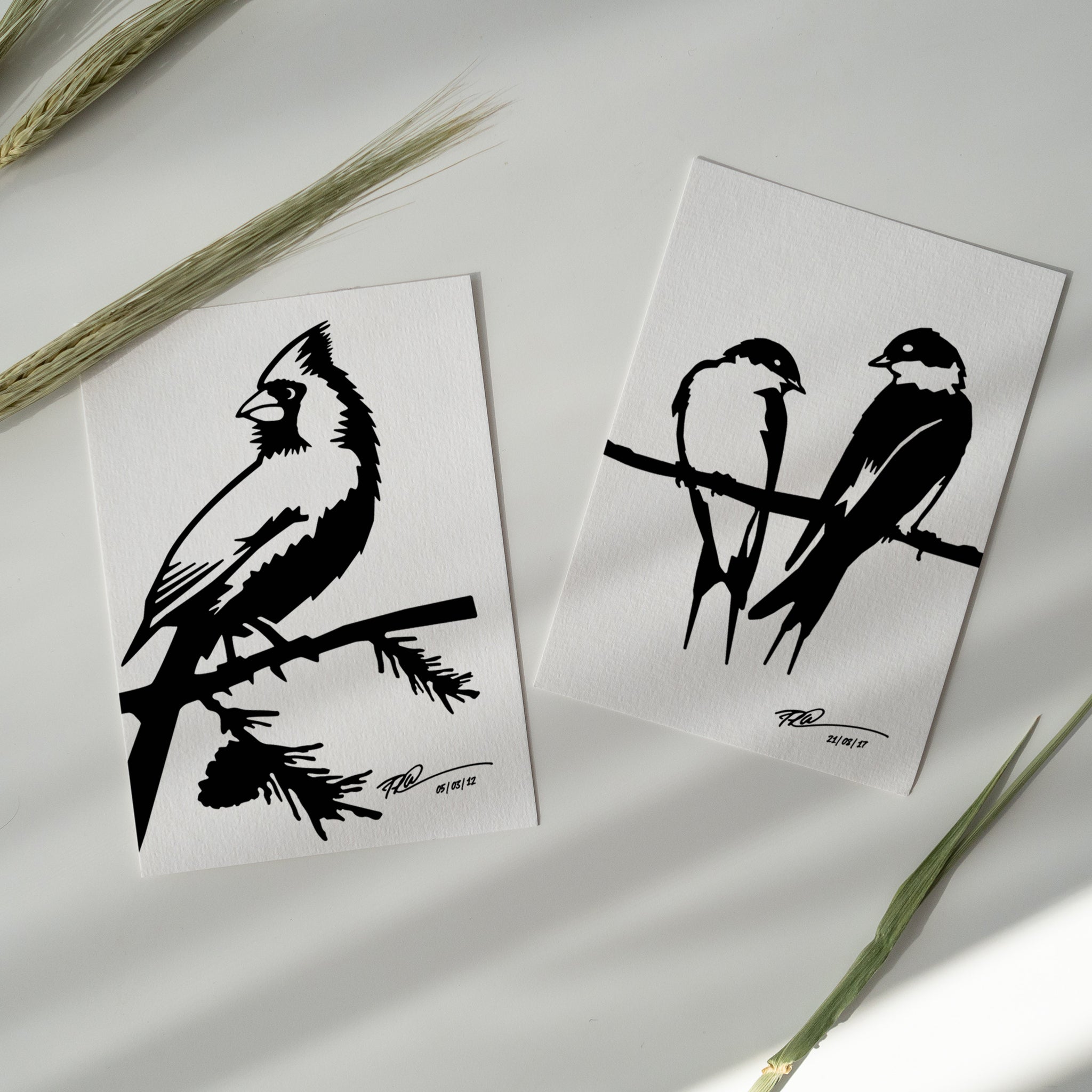 Metalbird Greeting Card Set